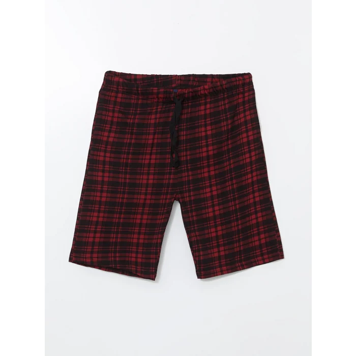 LC WAIKIKI Kirmizi Standart Kalıp Erkek Şortlu Pijama Takımı