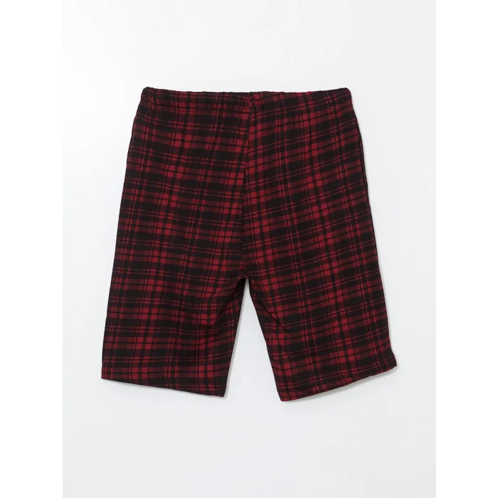 LC WAIKIKI Kirmizi Standart Kalıp Erkek Şortlu Pijama Takımı