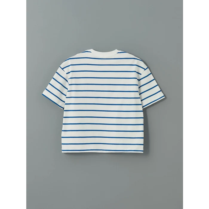 LCW Kids Ekru Bisiklet Yaka Erkek Çocuk Tişört ve Şort 2li