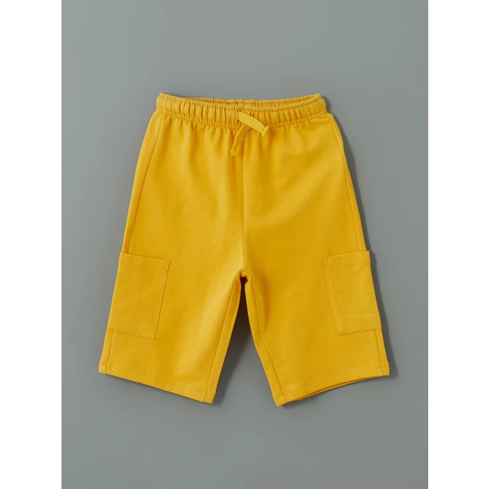 LCW Kids Ekru Bisiklet Yaka Erkek Çocuk Tişört ve Şort 2li