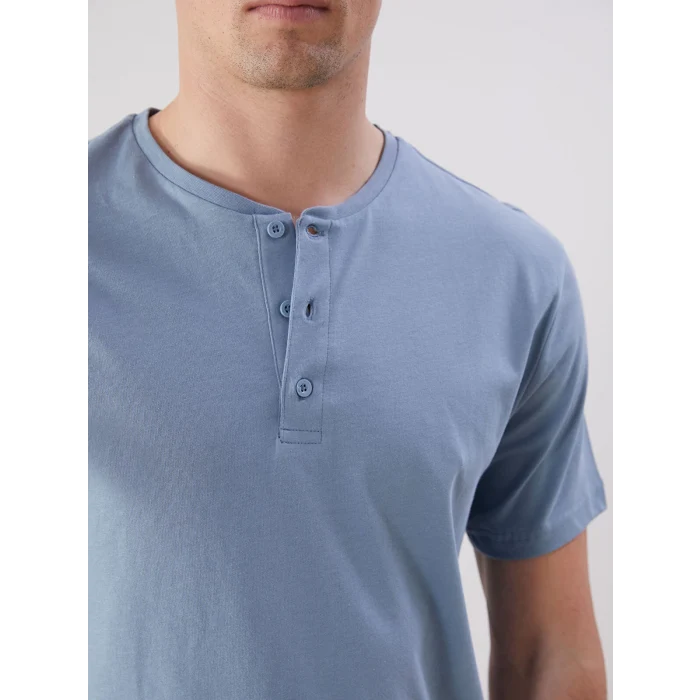 LC WAIKIKI Mavi Standart Kalıp Erkek Şortlu Pijama Takımı