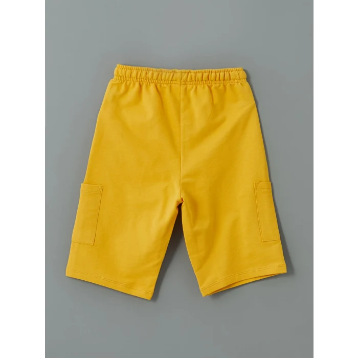 LCW Kids Ekru Bisiklet Yaka Erkek Çocuk Tişört ve Şort 2li