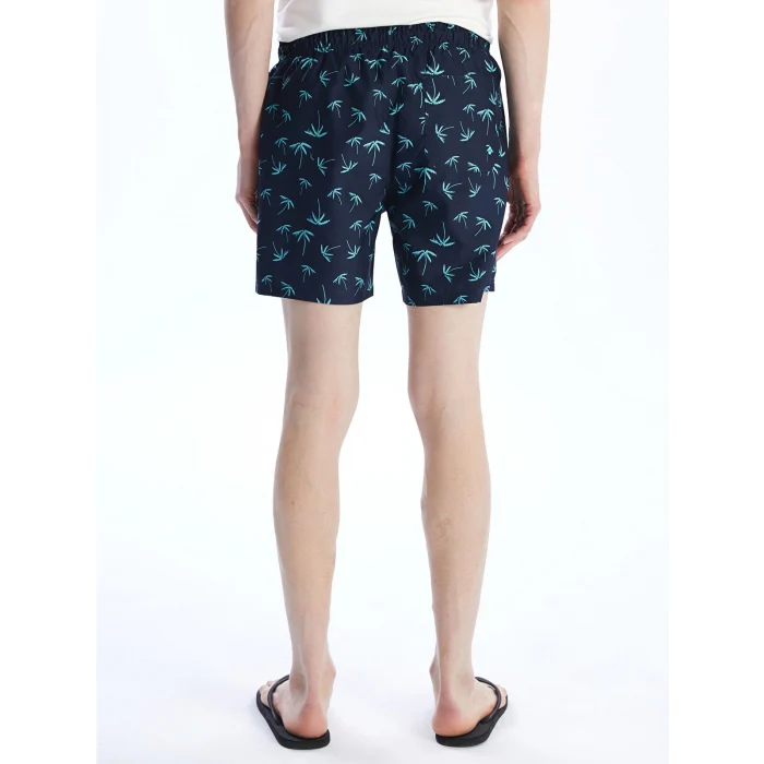 XSIDE Lacivert Kısa Boy Desenli Erkek Deniz Şortu