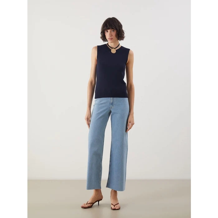 LCW Jeans Indigo Wideleg Kadın Jean Pantolon