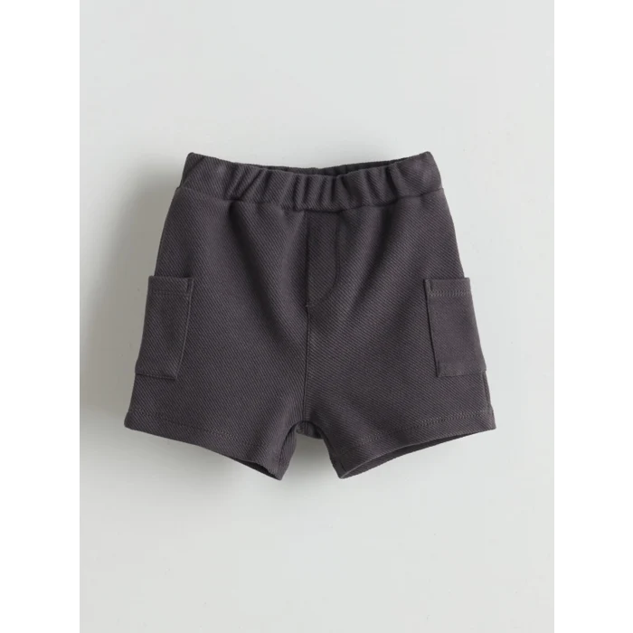 LCW baby Lila Baskılı Erkek Bebek Tişört ve Şort 2li