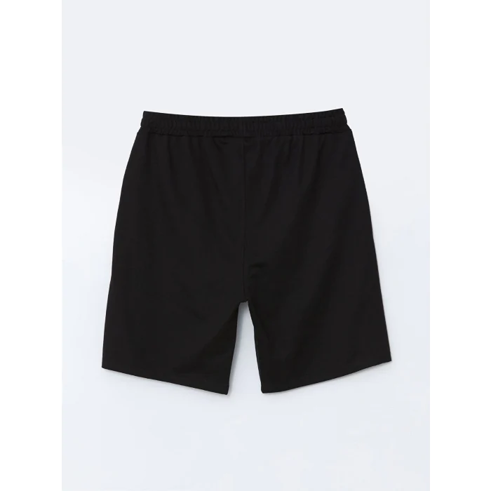 XSIDE Siyah Standart Kalıp Baskılı Erkek Şort