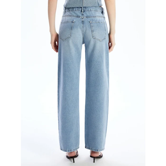 LCW Jeans Indigo Wideleg Kadın Jean Pantolon