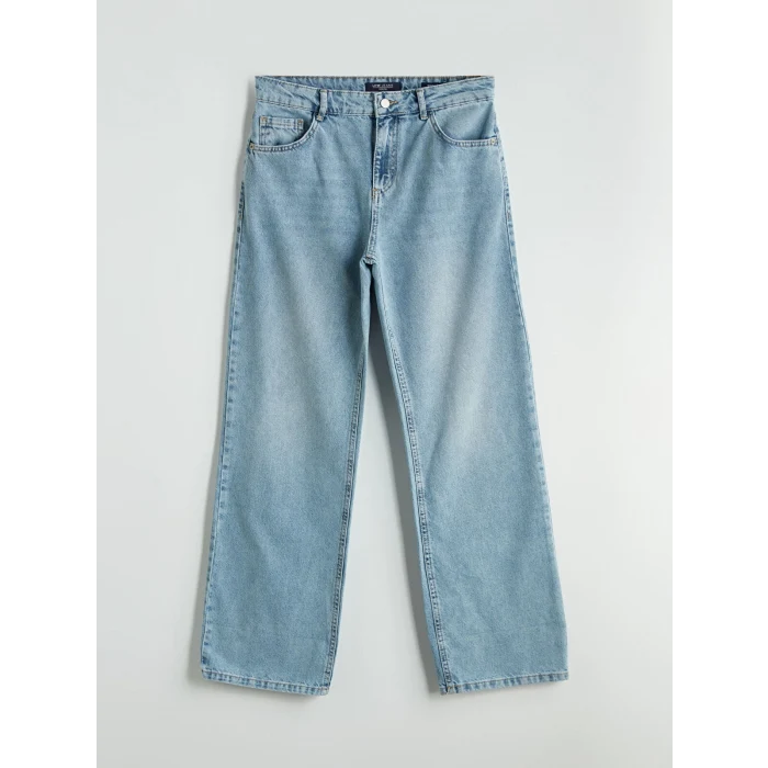 LCW Jeans Indigo Wideleg Kadın Jean Pantolon