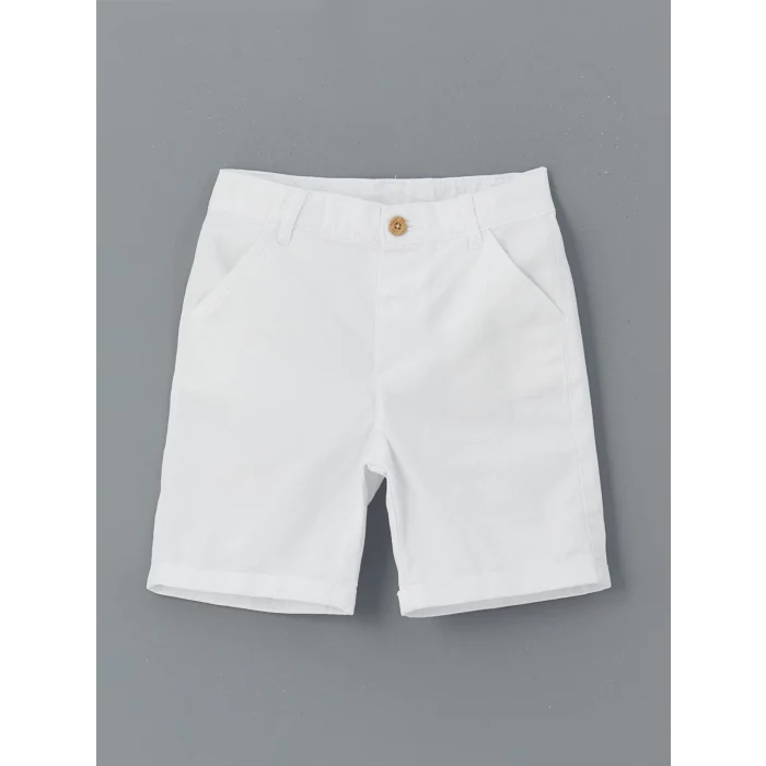 LCW Kids Mavi Çizgili Erkek Çocuk Gömlek ve Şort 2li