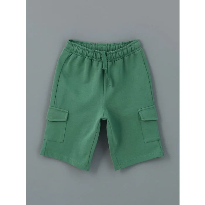 LCW Kids Ekru Bisiklet Yaka Erkek Çocuk Tişört ve Şort