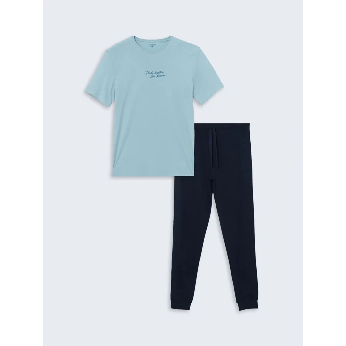 LC WAIKIKI Lacivert Standart Kalıp Erkek Pijama Takımı