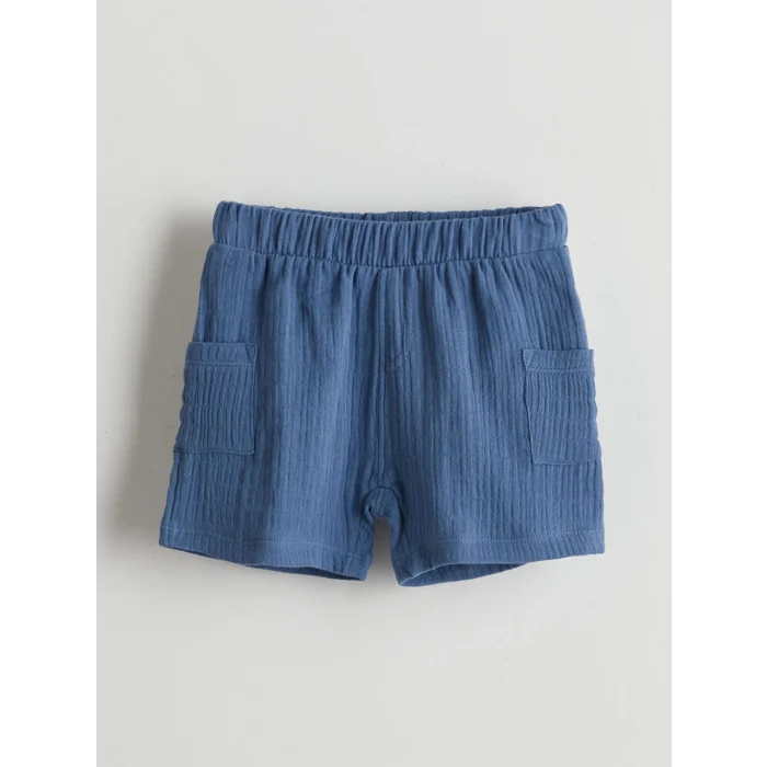 LCW baby Ekru Basic Erkek Bebek Tişört ve Şort 2li