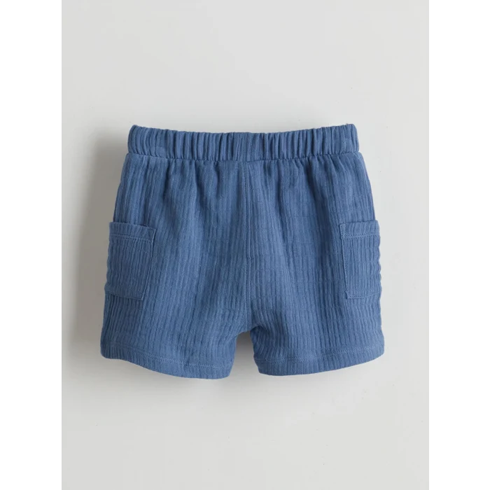 LCW baby Ekru Basic Erkek Bebek Tişört ve Şort 2li