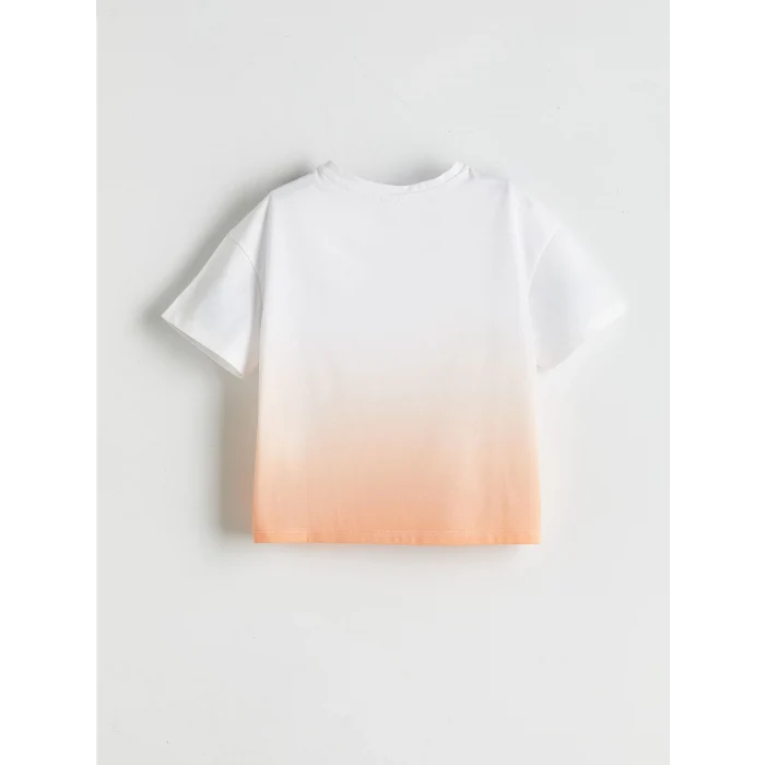 LCW Kids Beyaz Bisiklet Yaka Kız Çocuk Tişört 2li