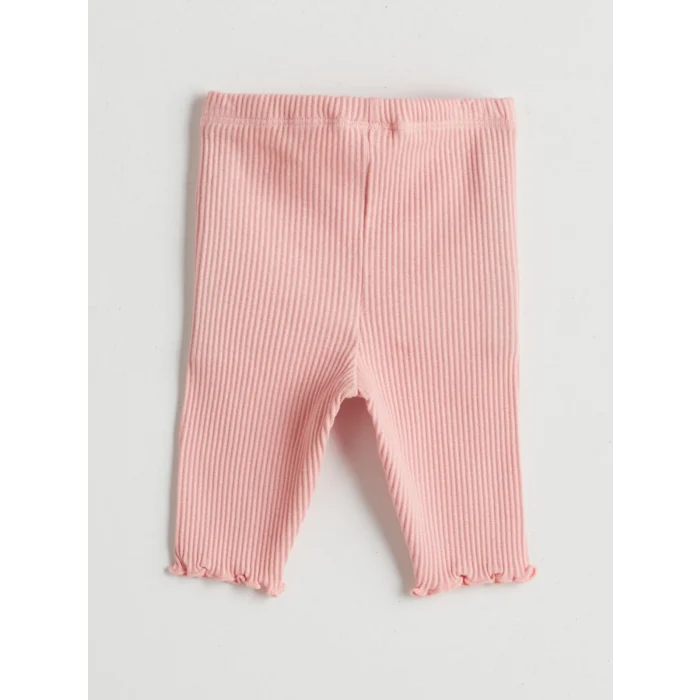 LCW baby Bej Pamuklu Kız Bebek Bluz ve Kapri Tayt 2li