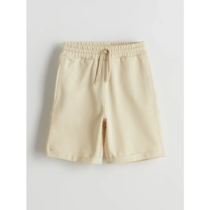 LCW Kids Kahverengi Bisiklet Yaka Erkek Çocuk Tişört ve Şort