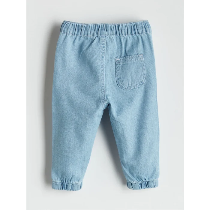 LCW baby Ekru Nakışlı Erkek Bebek Tişört ve Pantolon 2li