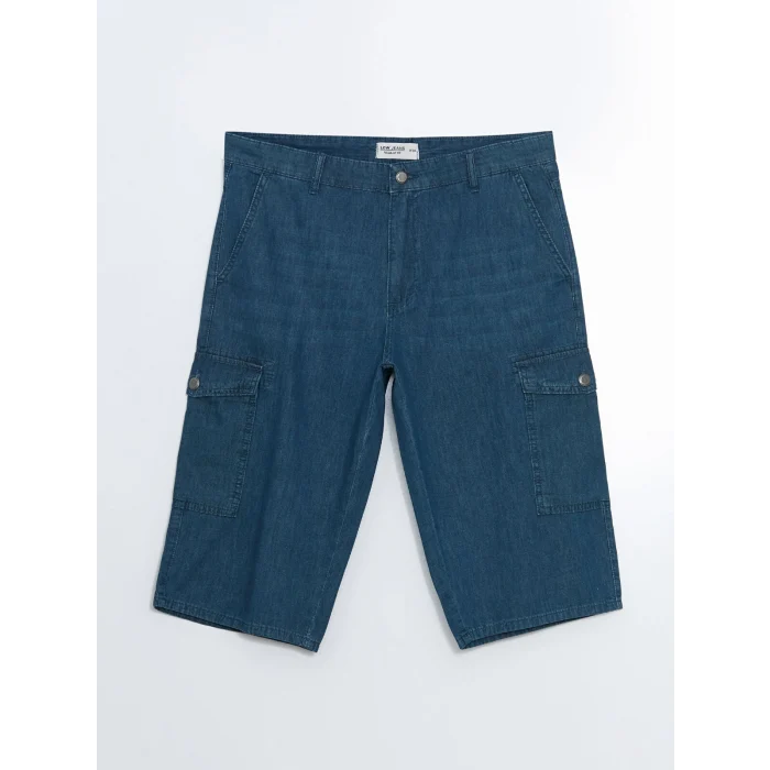 LCW Jeans Yeşil Standart Kalıp Erkek Jean Şort