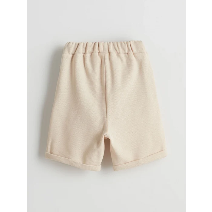 LCW Kids Kahverengi Baskılı Pamuklu Erkek Çocuk Tişört ve Şort 2li