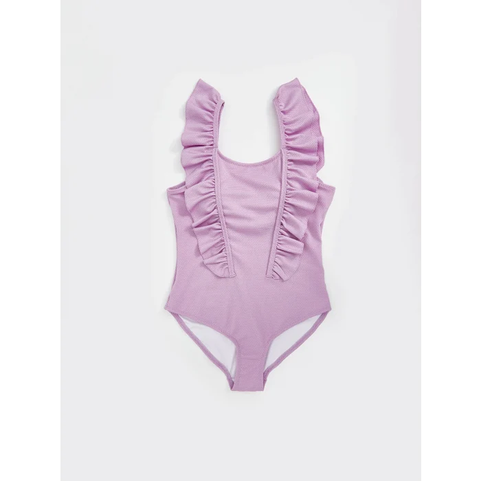 LCW Kids Mor Hızlı Kuruyan UV Korumalı Kız Çocuk Mayo