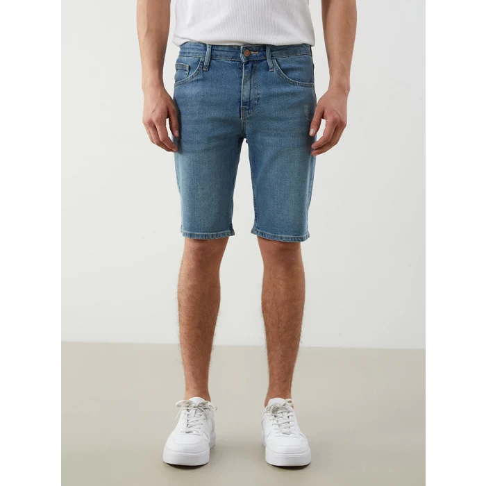LCW Jeans Indigo Skinny Fit Erkek Jean Şort