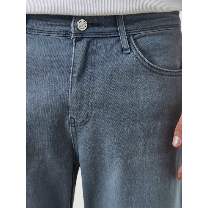 LCW Jeans Gri Slim Fit Erkek Jean Şort