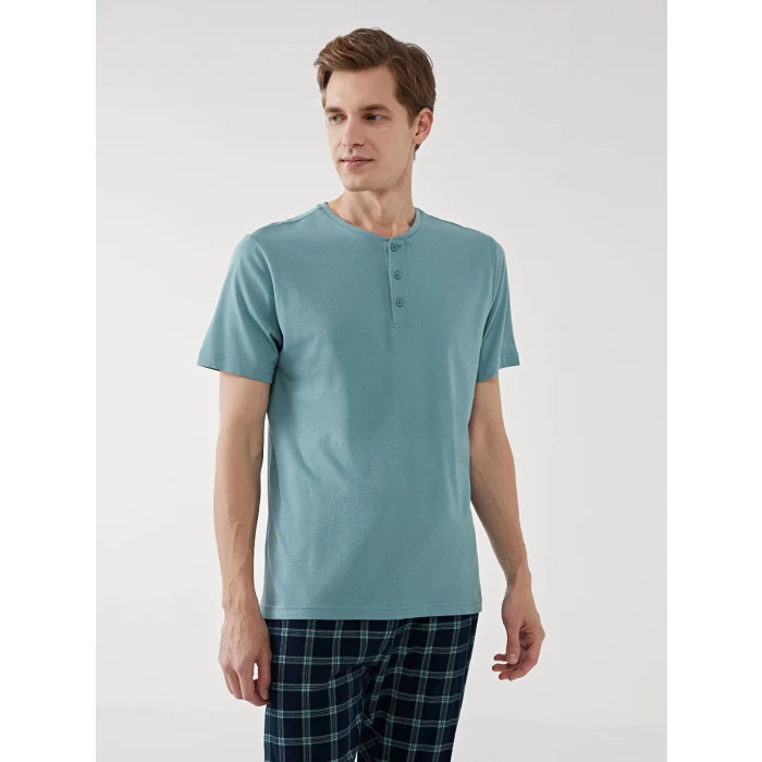 LC WAIKIKI Yeşil Standart Kalıp Erkek Pijama Takımı