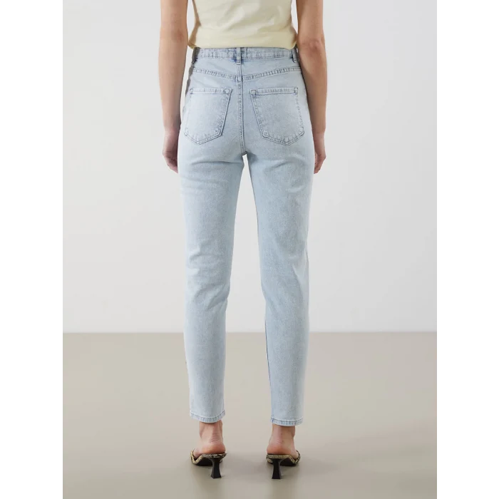 LCW Jeans Indigo Slim Mom Kadın Jean Pantolon