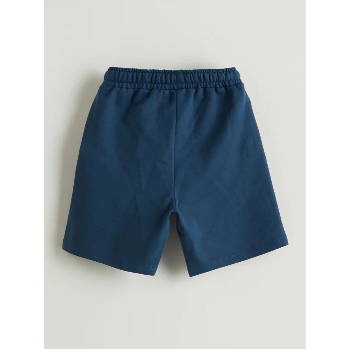 LCW Kids Ekru Baskılı Erkek Çocuk Tişört ve Şort 2li