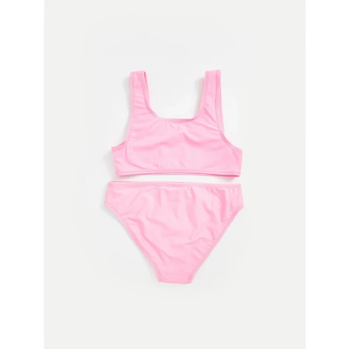 LCW Kids Pembe Hızlı Kuruyan UV Korumalı Kız Çocuk Bikini