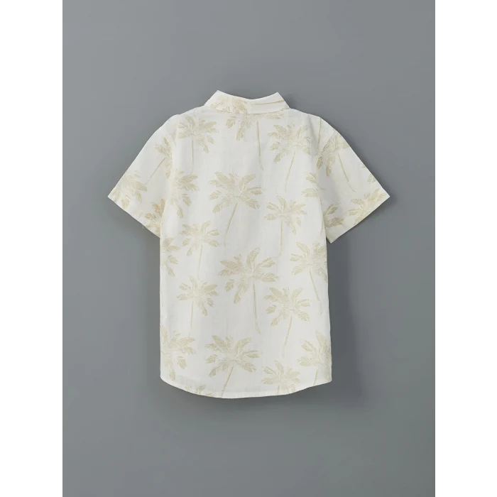 LCW Kids Haki Desenli Erkek Çocuk Gömlek ve Şort