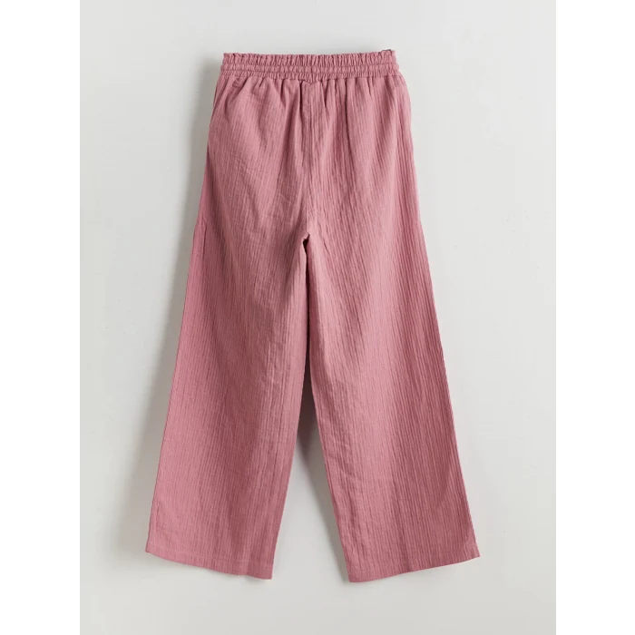 LCW Kids Lila Beli Lastikli Kız Çocuk Pantolon