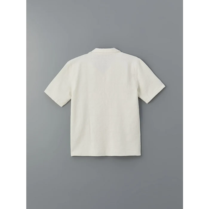 XSIDE Bej Rahat Kalıp Kısa Kollu Erkek Gömlek