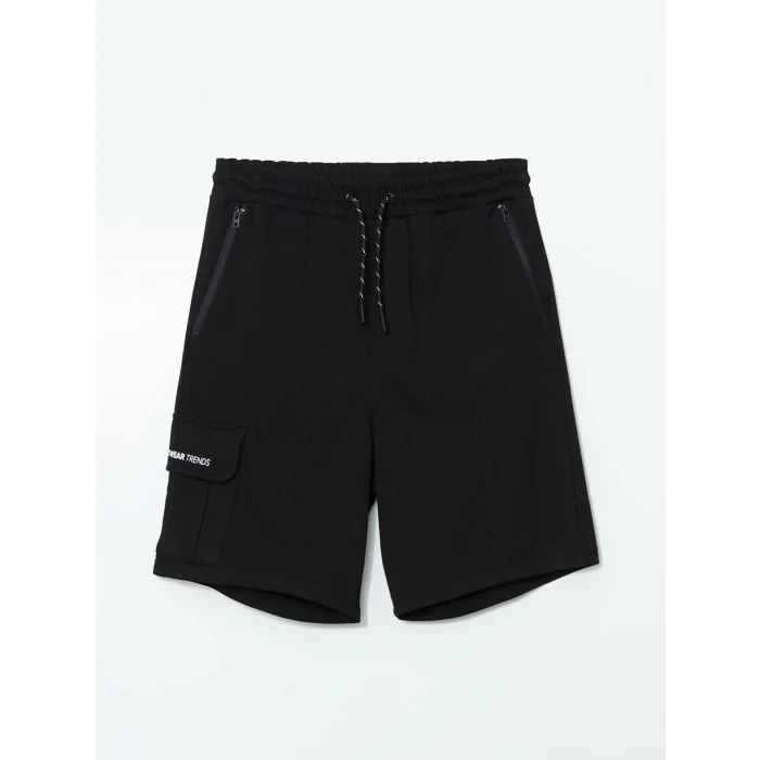 XSIDE Siyah Standart Kalıp Erkek Şort