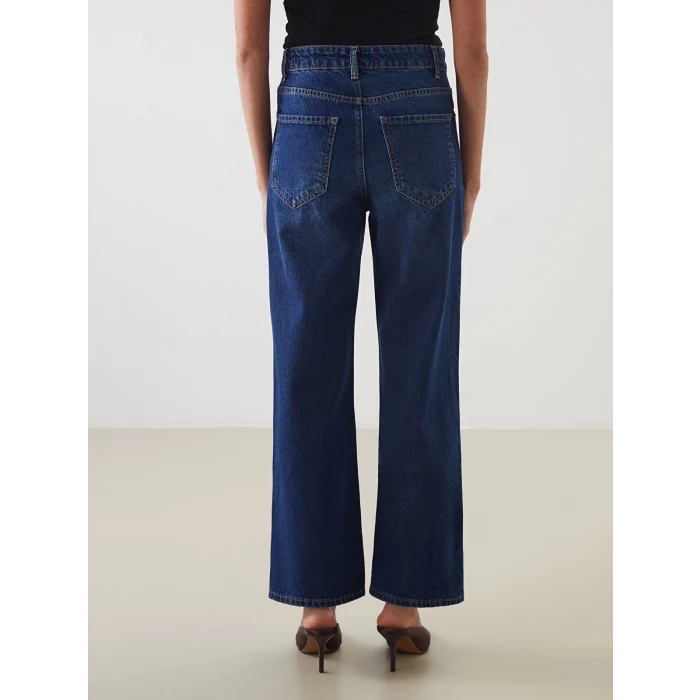 LCW Jeans Indigo Wideleg Kadın Jean Pantolon