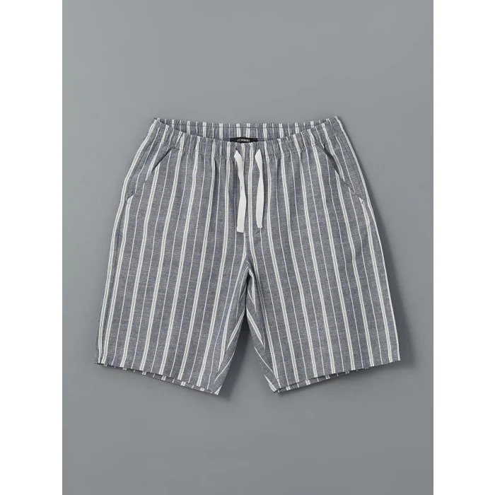 LC WAIKIKI Ekru Standart Kalıp Erkek Şortlu Pijama Takımı