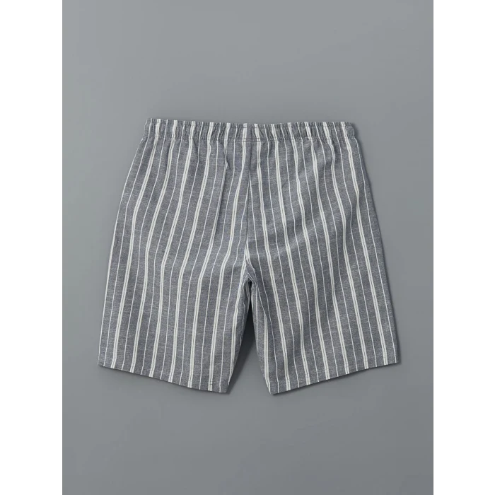 LC WAIKIKI Ekru Standart Kalıp Erkek Şortlu Pijama Takımı