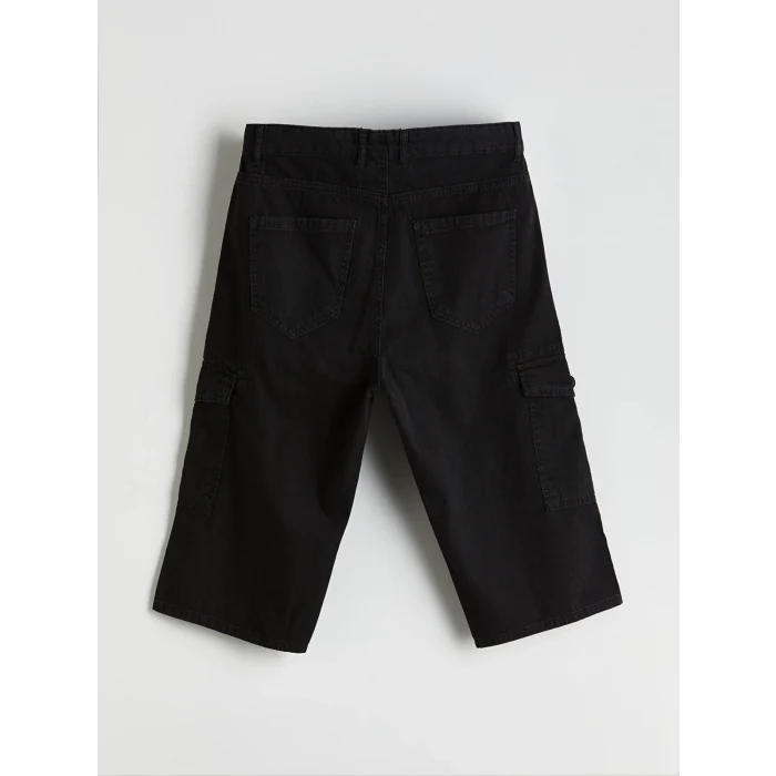 LCW Jeans Siyah Standart Kalıp Erkek Jean Şort