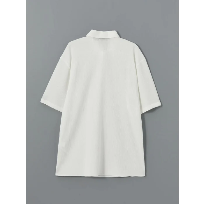 LC WAIKIKI Ekru Regular Fit Kısa Kollu Erkek Gömlek