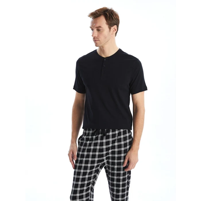 LC WAIKIKI Siyah Standart Kalıp Erkek Pijama Takımı