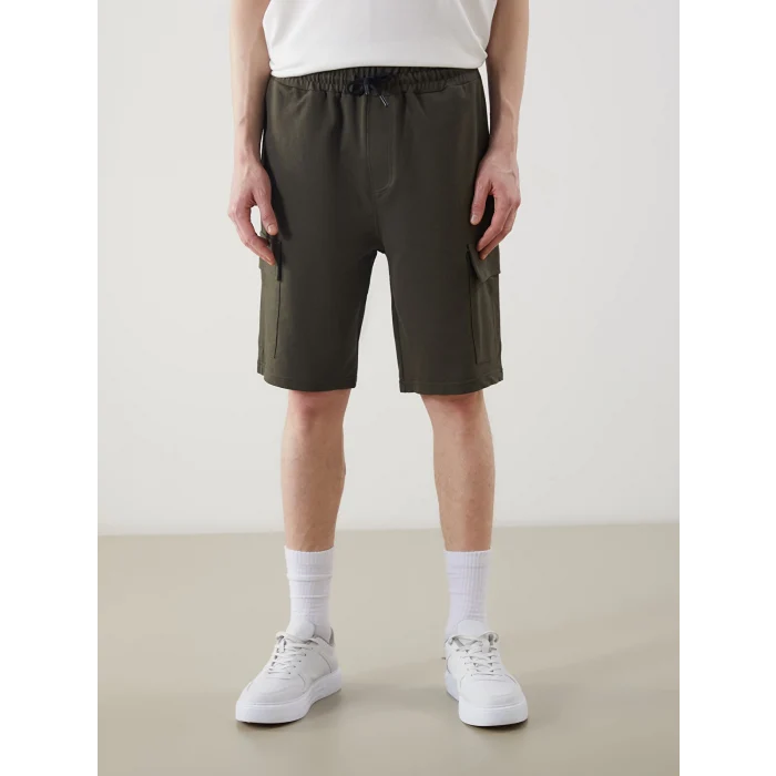 XSIDE Haki Slim Fit Erkek Kargo Şort