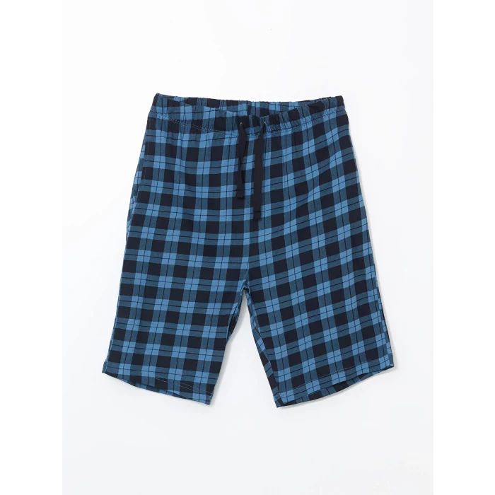 LC WAIKIKI Lacivert Standart Kalıp Erkek Şortlu Pijama Takımı