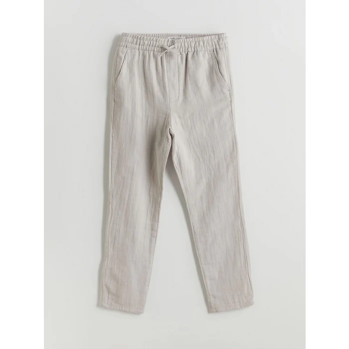 LCW Vision Bej Beli Lastikli Erkek Çocuk Pantolon