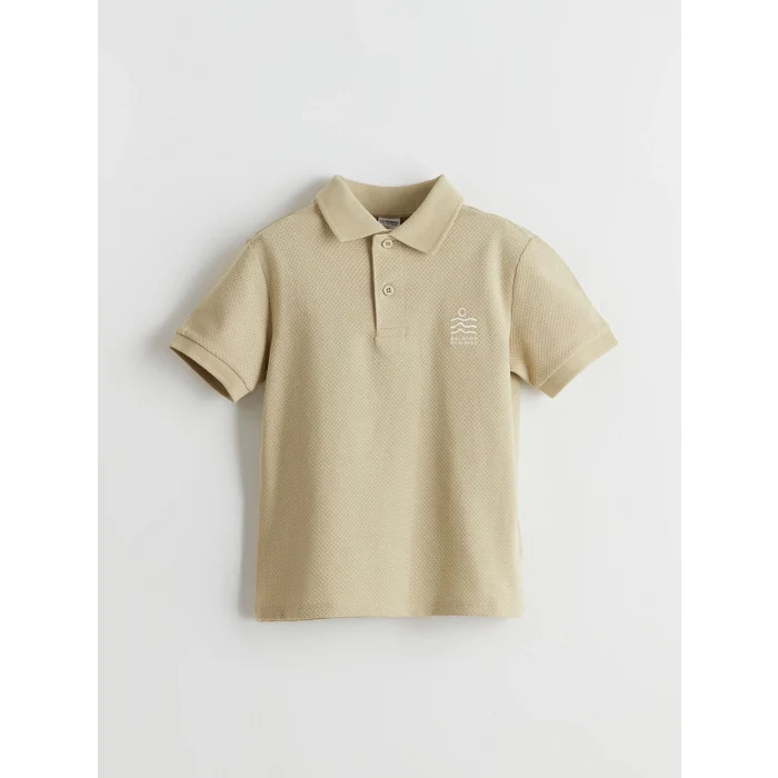 LCW Kids Haki Polo Yaka Erkek Çocuk Tişört