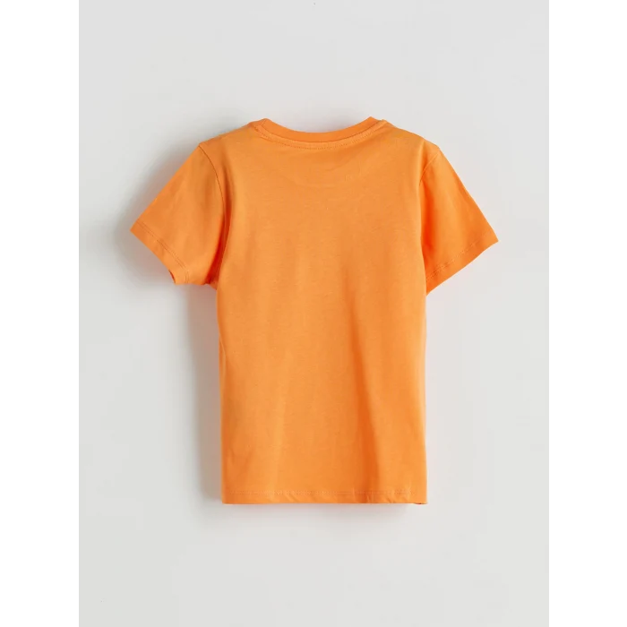 LCW Kids Turuncu Baskılı Erkek Çocuk Tişört ve Şort 2li