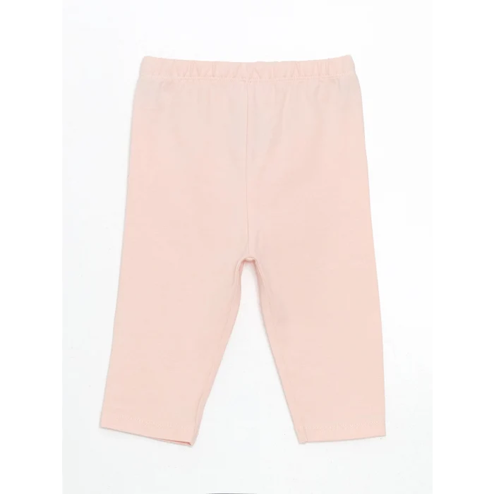 LCW baby Ekru Nakışlı Kolu Fırfırlı Kız Bebek Bluz ve Şort 2li