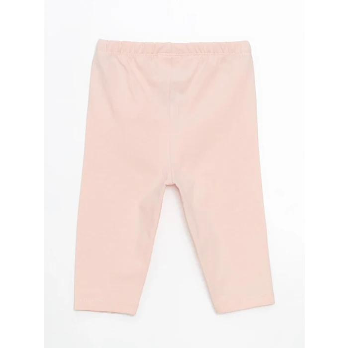 LCW baby Ekru Nakışlı Kolu Fırfırlı Kız Bebek Bluz ve Şort 2li