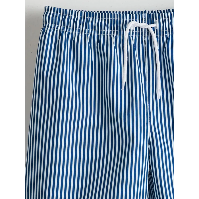 LCW Kids Indigo Hızlı Kuruyan UV Korumalı Erkek Çocuk Deniz Şortu