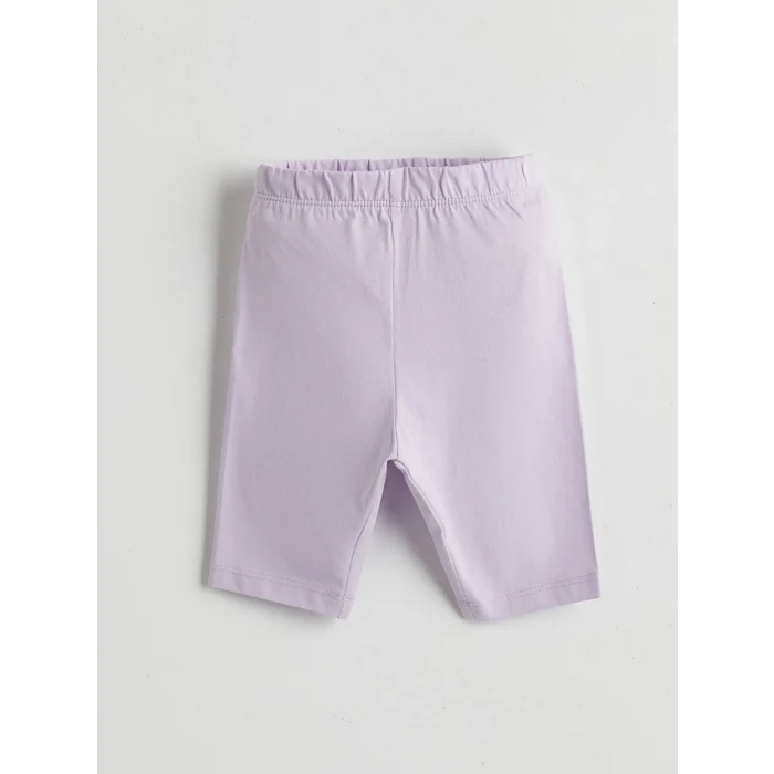 LCW baby Pembe Kız Bebek Baskılı Tişört ve Kapri Tayt 2li