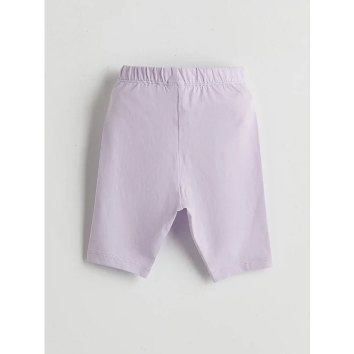 LCW baby Pembe Kız Bebek Baskılı Tişört ve Kapri Tayt 2li